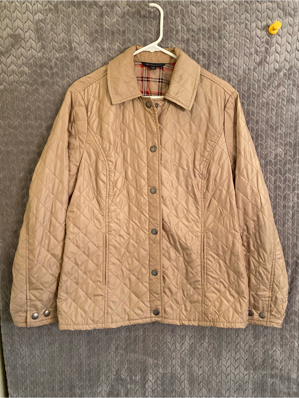 Brooks Brothers Quilted Tan Utility Jacket